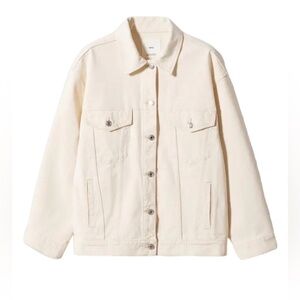 Mango Cream Denim Jacket